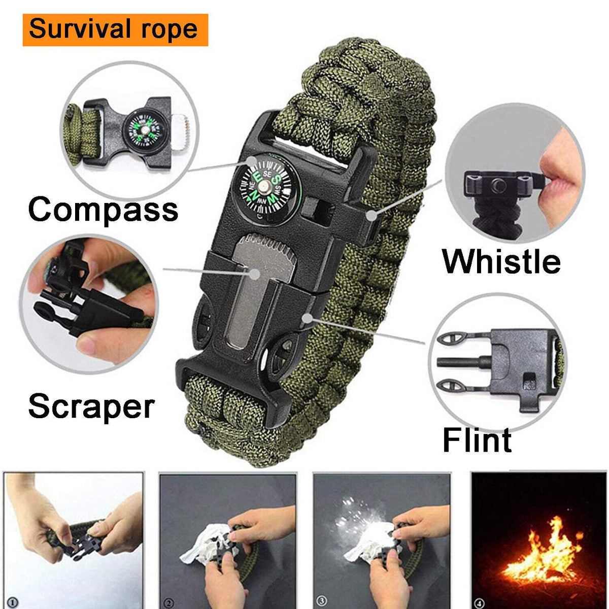 Crosby Outdoors 14-in-1 Survival Gear Kit