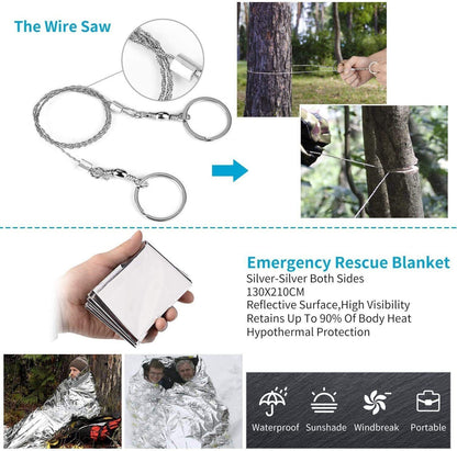 Crosby Outdoors 14-in-1 Survival Gear Kit
