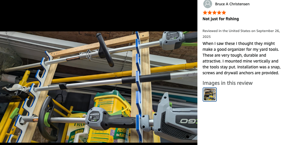 Crosby Outdoors Premium Fishing Rod Rack