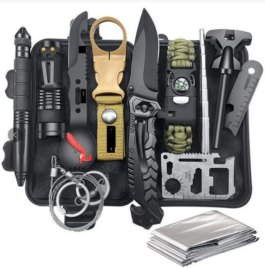 Crosby Outdoors 14-in-1 Survival Gear Kit