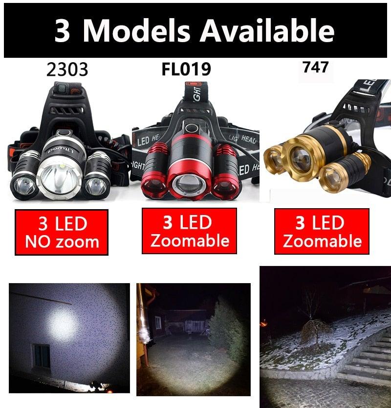 Crosby Outdoors Rechargeable Waterproof LED Headlamp