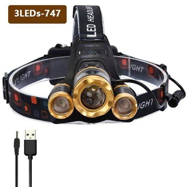 Crosby Outdoors Rechargeable Waterproof LED Headlamp