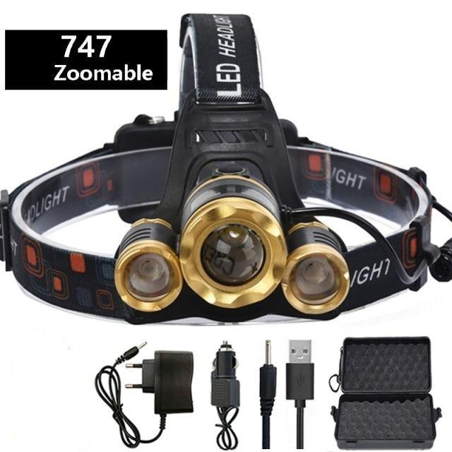 Crosby Outdoors Rechargeable Waterproof LED Headlamp