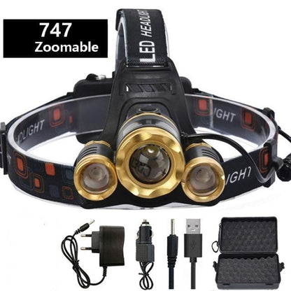 Crosby Outdoors Rechargeable Waterproof LED Headlamp