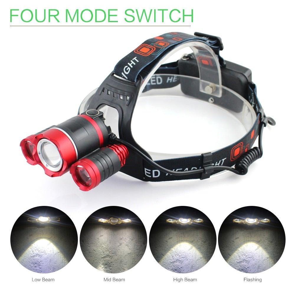 Crosby Outdoors Rechargeable Waterproof LED Headlamp