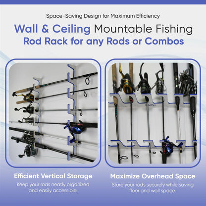Crosby Outdoors Premium Fishing Rod Rack