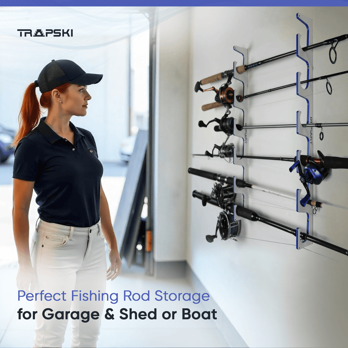 Crosby Outdoors Premium Fishing Rod Rack